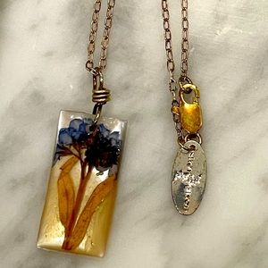 Pressed Flower Necklace